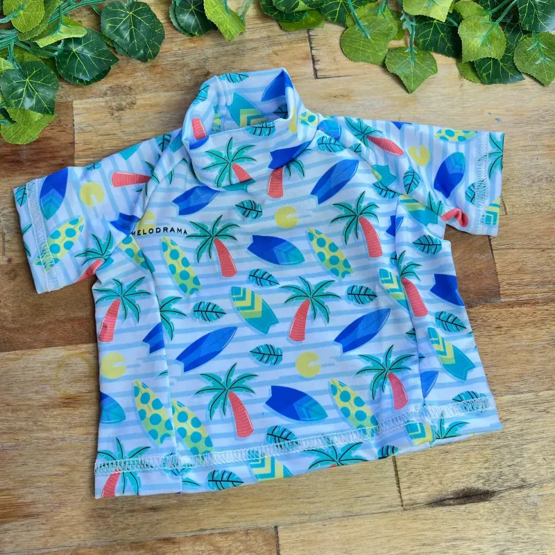 Remera malla +50 UV MC niños
