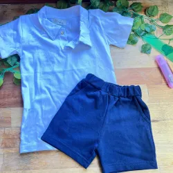 Short colegial de niños rustico