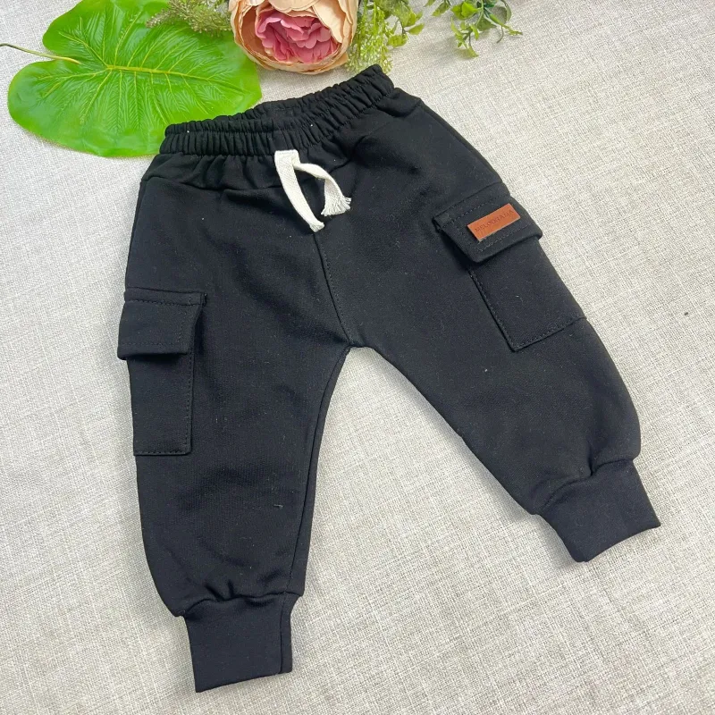 Pantalon cargo de frisa bebe ALFREDO Pantalon cargo de frisa bebe ALFREDO